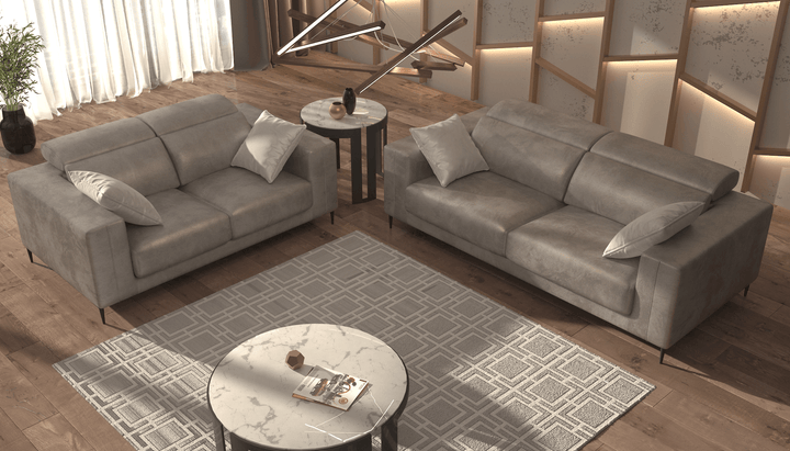 Lugo Golden Brown Sofa and Loveseat Set