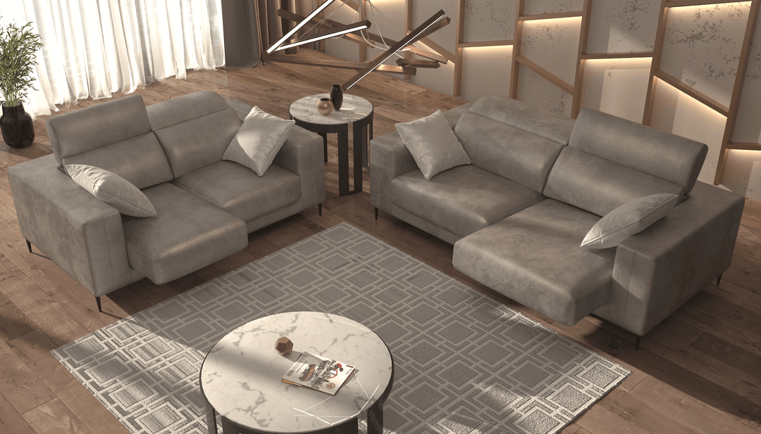 Lugo Golden Brown Sofa and Loveseat Set