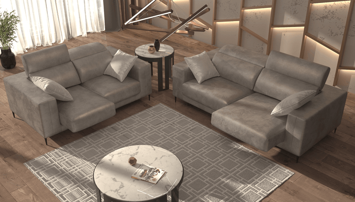 Lugo Golden Brown Sofa and Loveseat Set