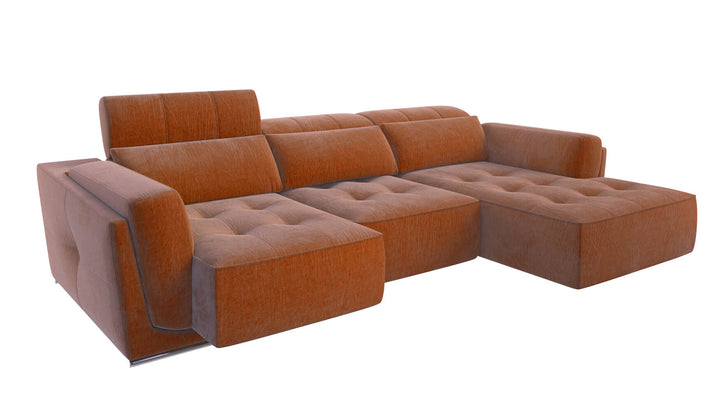 Bilbao Orange Sectional Sofa Right Chaise