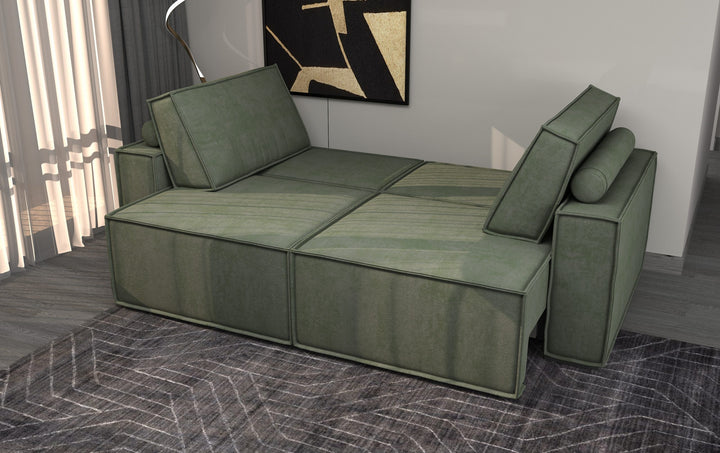 Gerda Verde Green Queen Sofa Bed