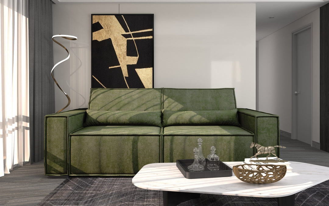 Gerda Verde Green Queen Sofa Bed
