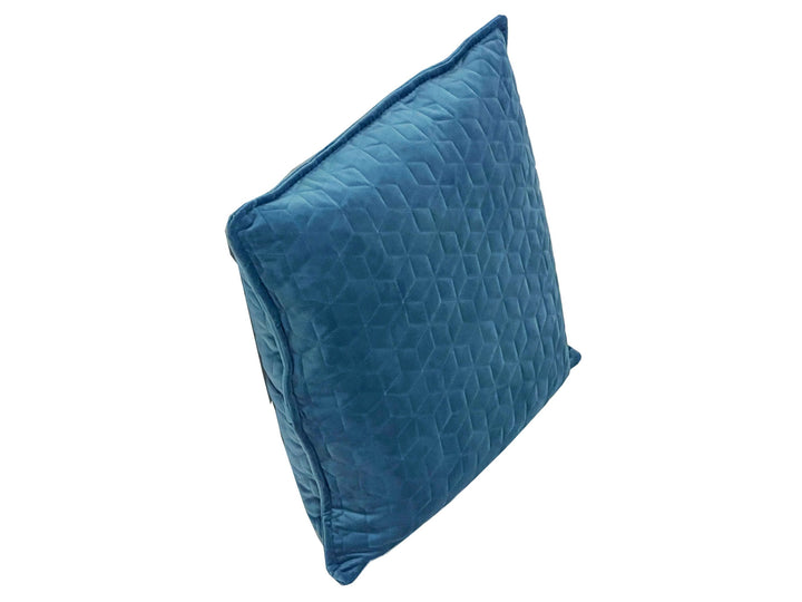 Hexagon Haven Turquoise Modern Accent Pillow