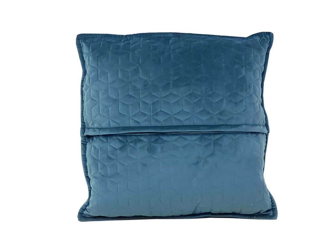 Hexagon Haven Turquoise Modern Accent Pillow