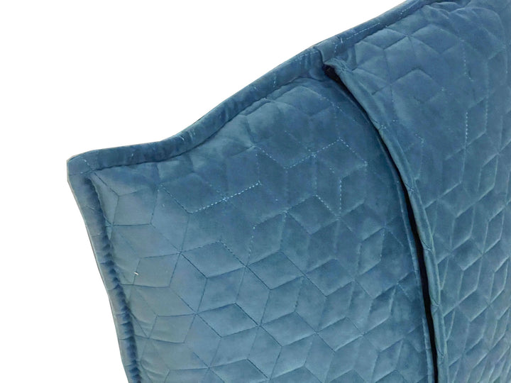 Hexagon Haven Turquoise Modern Accent Pillow