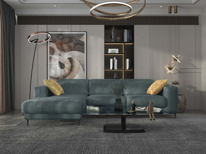 Lugo Esmeralda Sectional Sofa Left Chaise