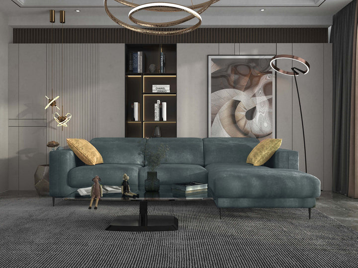 Lugo Esmeralda Sectional Sofa Right Chaise