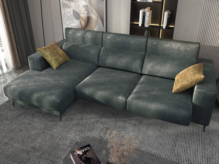 Lugo Esmeralda Sectional Sofa Left Chaise