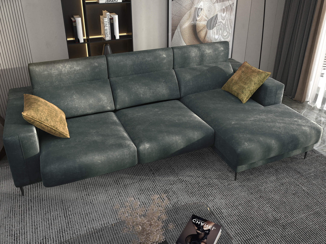 Lugo Esmeralda Sectional Sofa Right Chaise