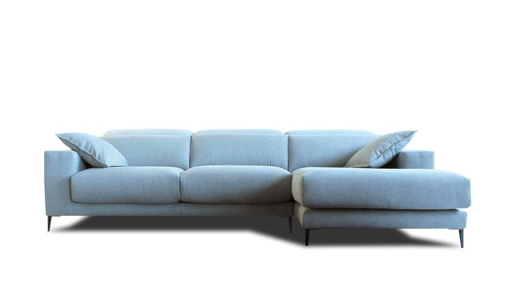 Lugo Gray Sectional Sofa Right Chaise