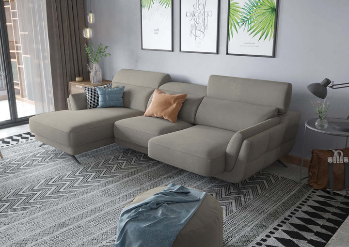 Ronda Beige Sectional Left Facing Chaise