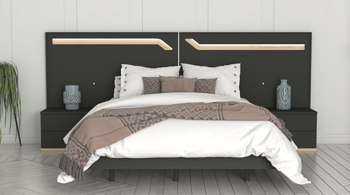Calida Bedroom Set: Sophisticated Serenity ZN003