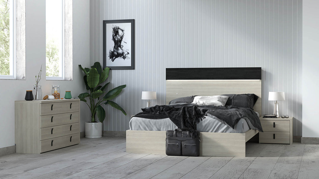 Vineyard Bedroom Set: Rustic Elegance ZN004