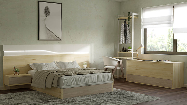 Lorca Bedroom Set: Elegance in Storage ZN013