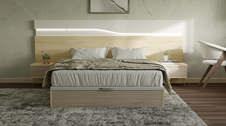 Lorca Bedroom Set: Elegance in Storage ZN013