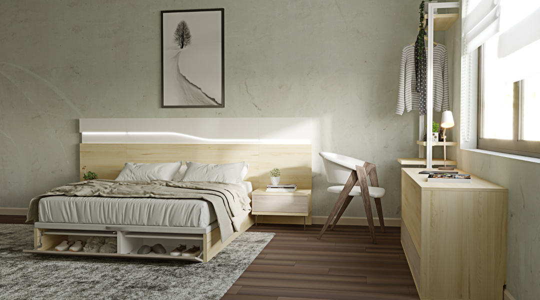 Lorca Bedroom Set: Elegance in Storage ZN013