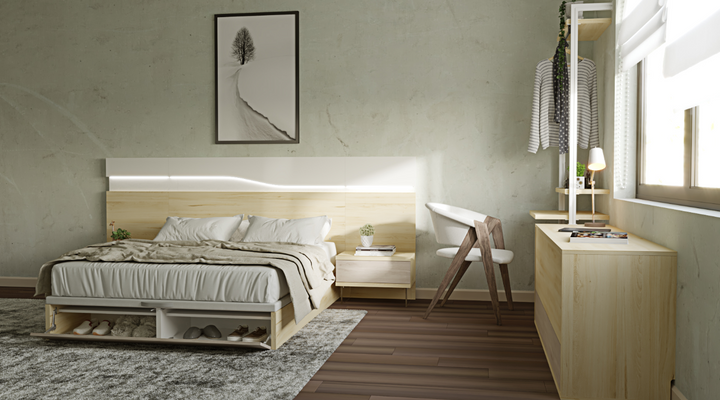 Lorca Bedroom Set: Elegance in Storage ZN013