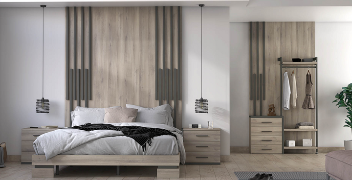 Bodega Bedroom Set: Industrial Elegance ZN018