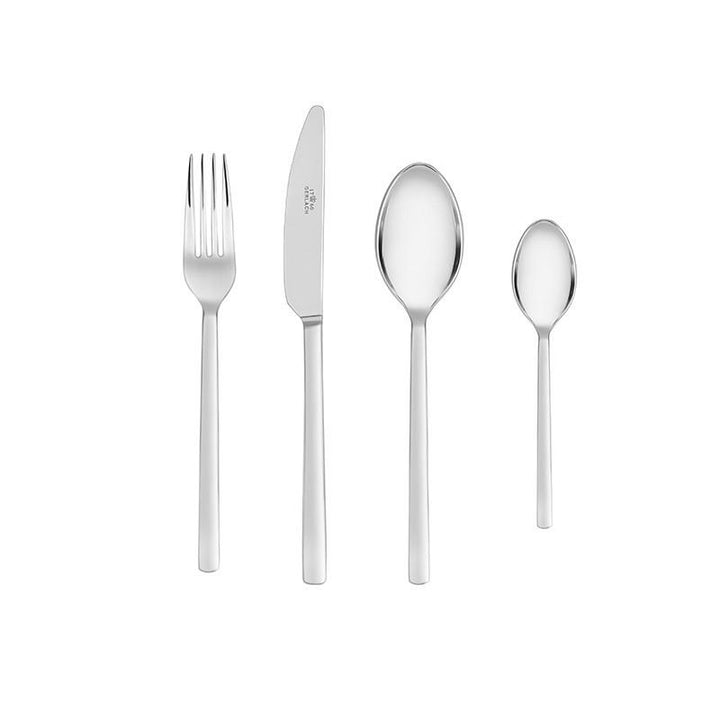 MODERN 24 Piece Stainless Steel Flatware Set