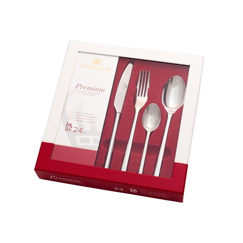 MODERN 24 Piece Stainless Steel Flatware Set