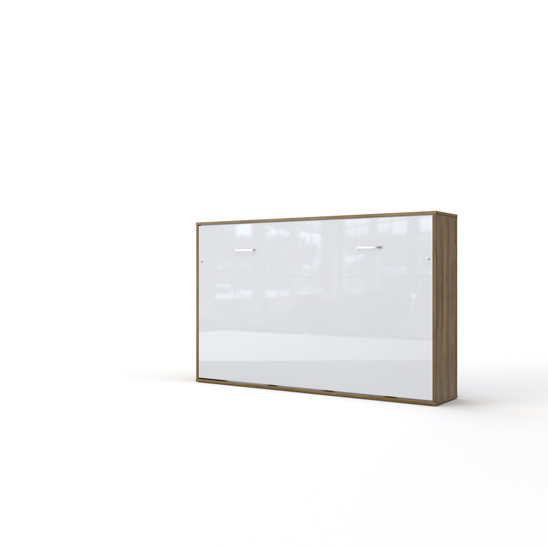Horizontal Murphy Bed INVENTO, European Full Size with mattress