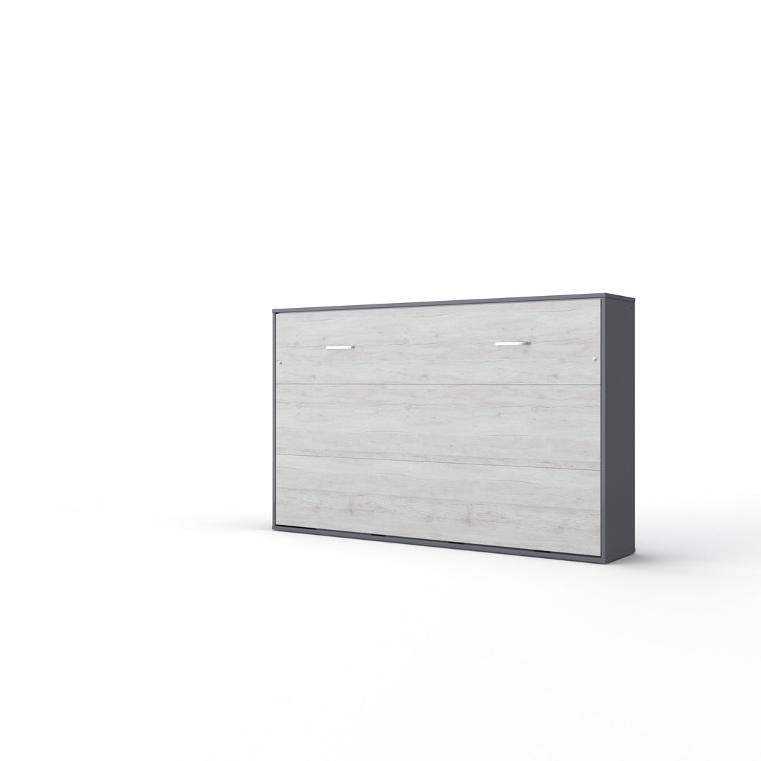 Horizontal Murphy Bed INVENTO, European Full XL Size with mattress
