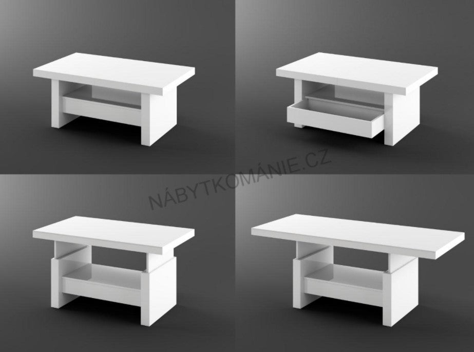 Lift Top Coffee Table AVERSA with drawer