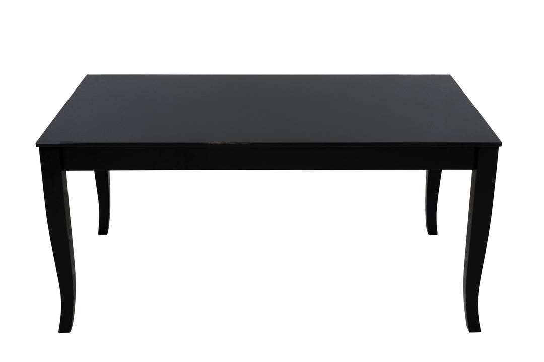 FINEZIA Black Glass Top Coffee Table