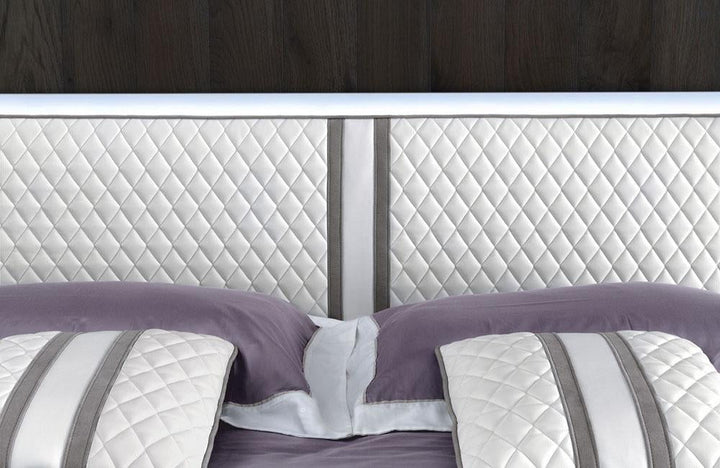 Ischia White Modern Bedroom Set