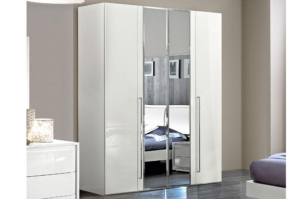 Ischia White Modern Bedroom Set