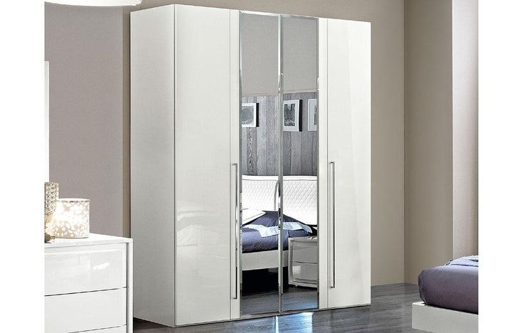 Ischia White Modern Bedroom Set