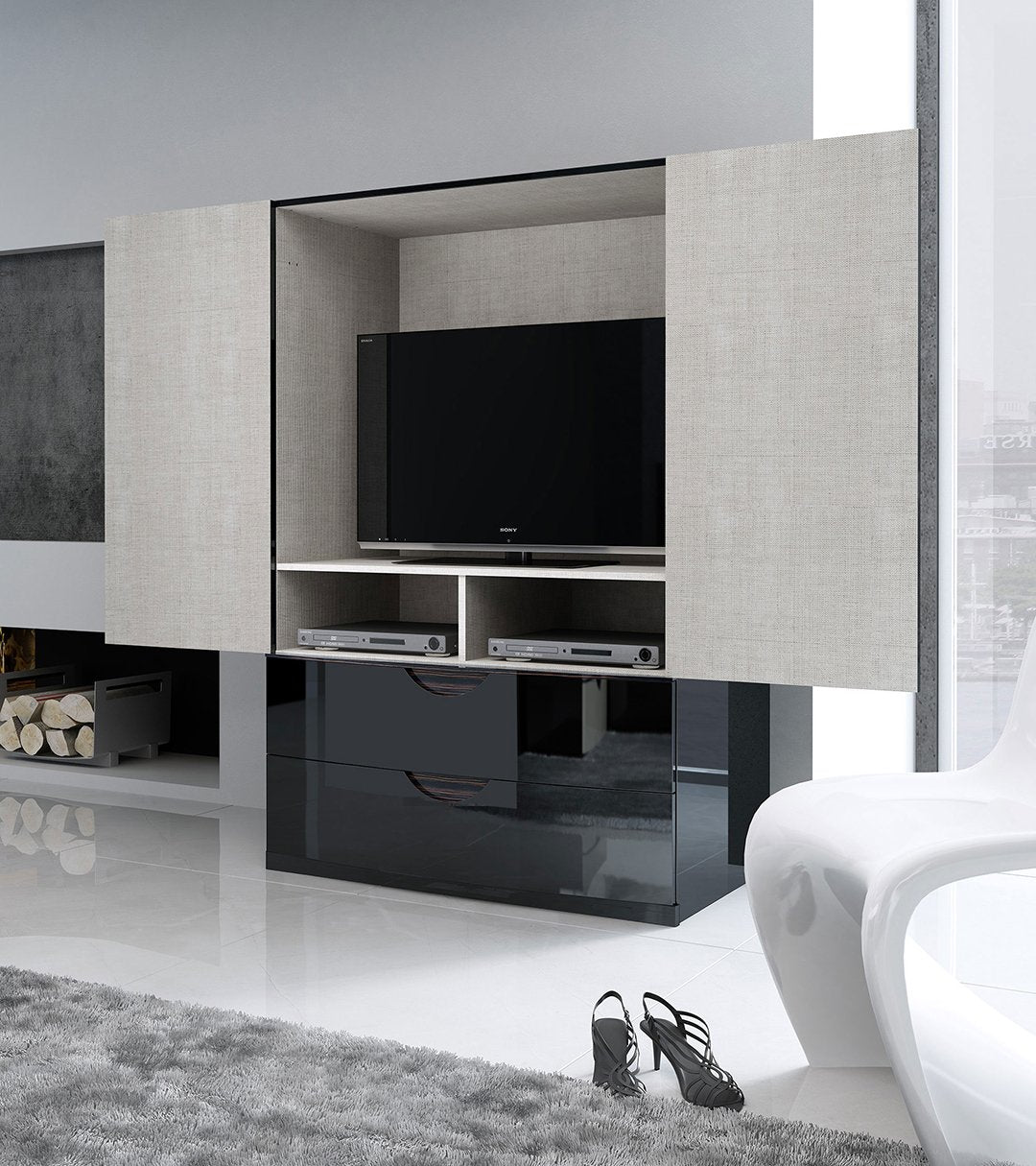 Livorno Range Black Modern Bedroom