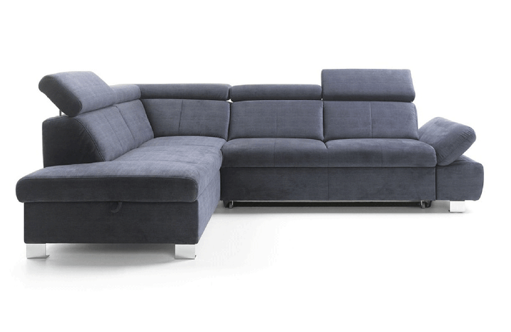Happy Sectional with Bed and Storage Left