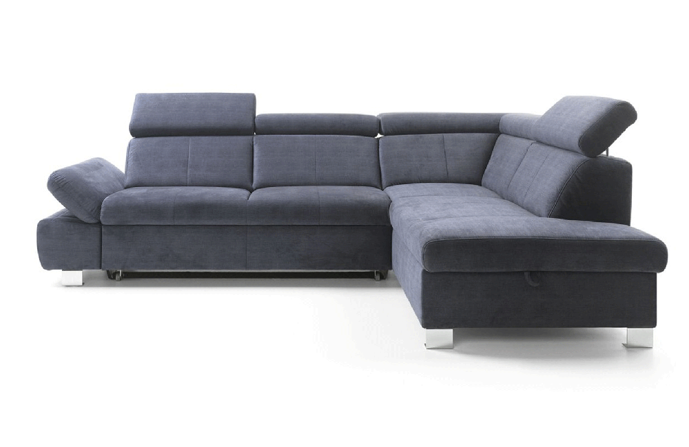 Happy Sectional with Bed and Storage Left