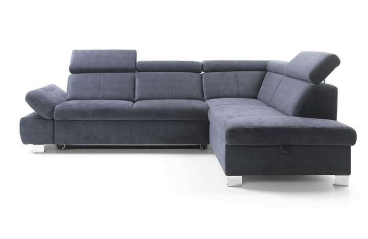 Happy Sectional with Bed and Storage Left