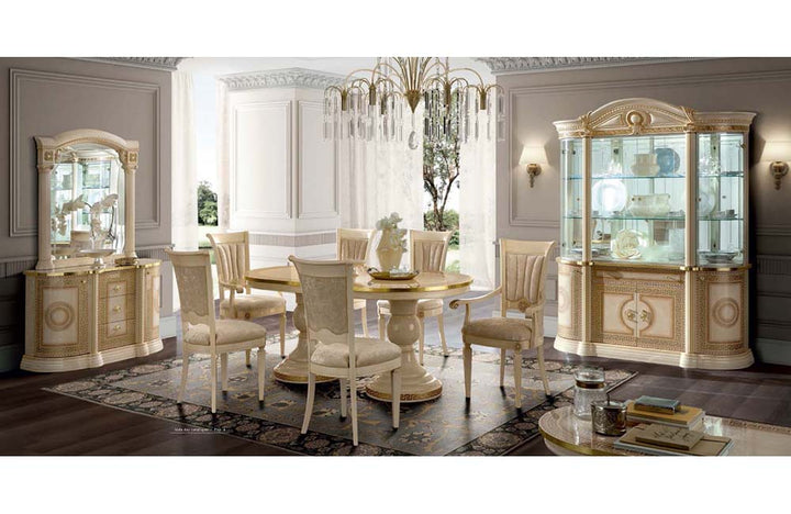 Gracie Dining 4 Door China Cabinet with 2 led light