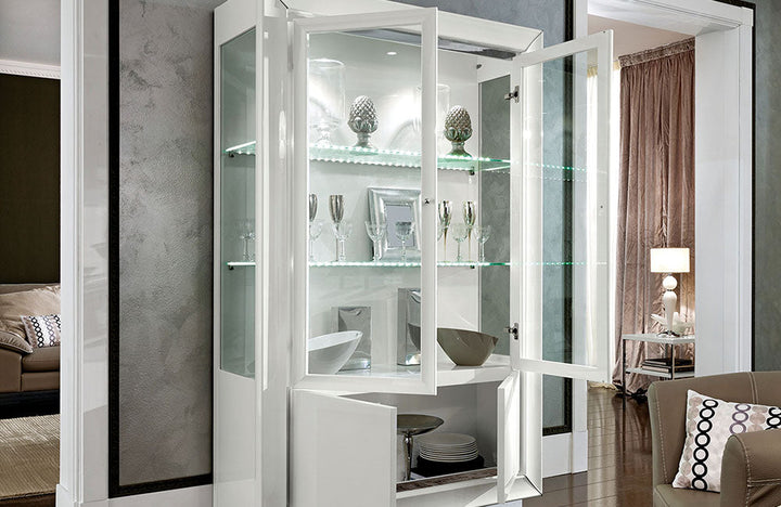 Nuvola 2-Door China Cabinet With 2 Lights