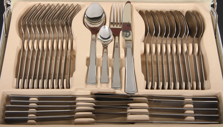 EVA Stainless Steel Flatware set in a case, 72 pcs