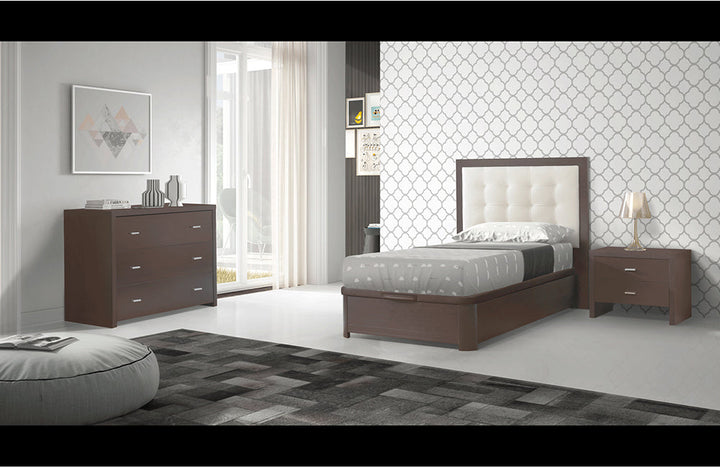 Regina Storage TS, FS Wenge Bed