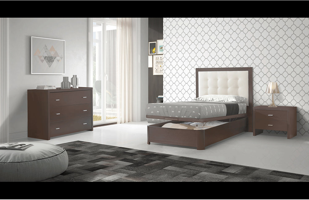 Regina Storage TS, FS Wenge Bed