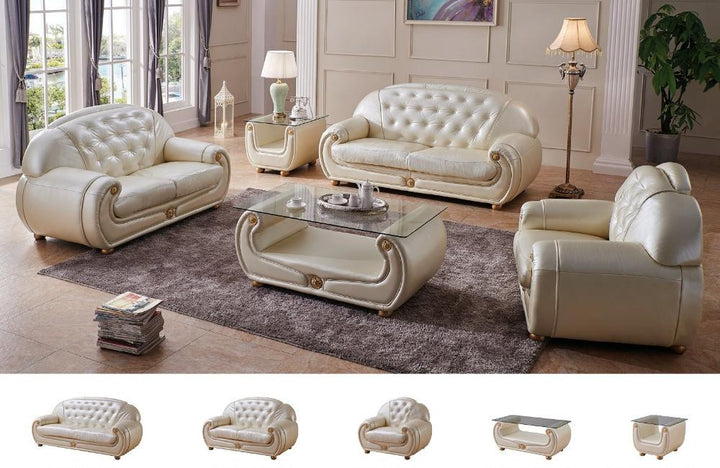 Josephine Modern Leather Sofa Set