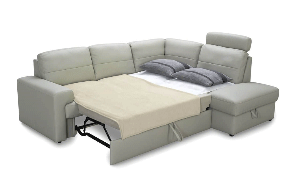 Ella Sectional Right w/Bed & Storage Sofa