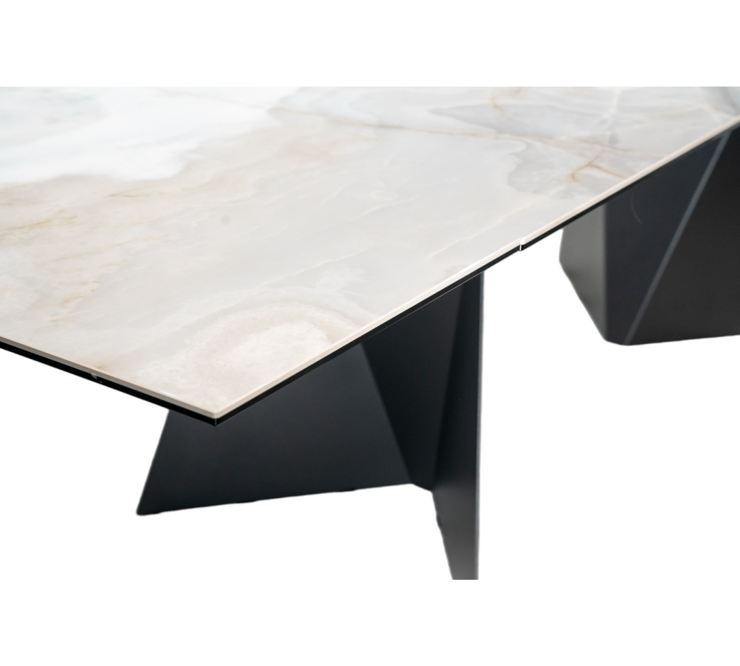 Extendable Dining Table ALBERTO with ceramic top