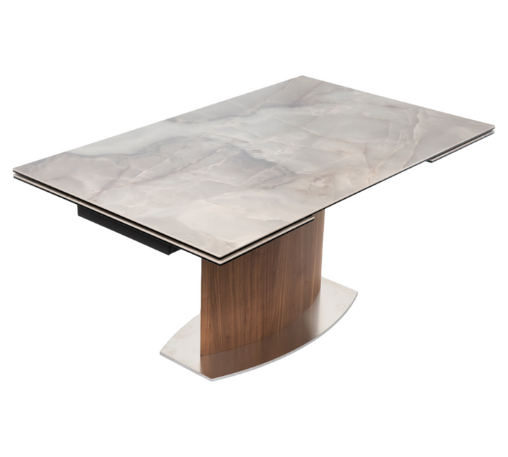 Extendable Dining Table ARNARDO with ceramic top