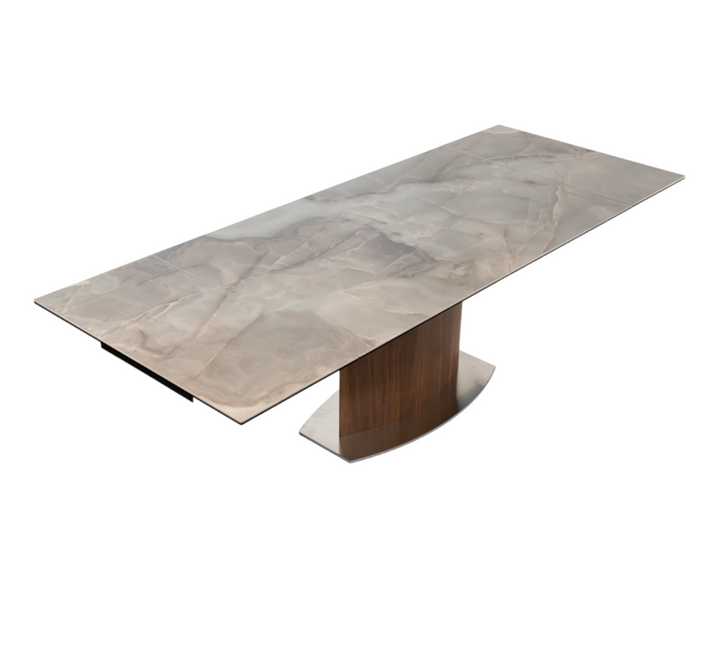 Extendable Dining Table ARNARDO with ceramic top
