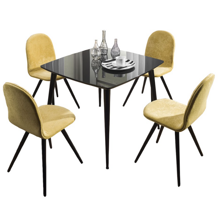 ESSAI Square Glass Top Dining Table