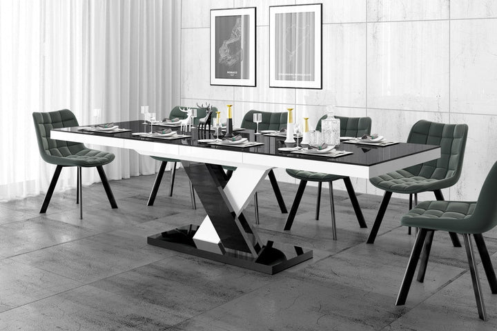 Extendable Dining Table XENNA for up to 10 people