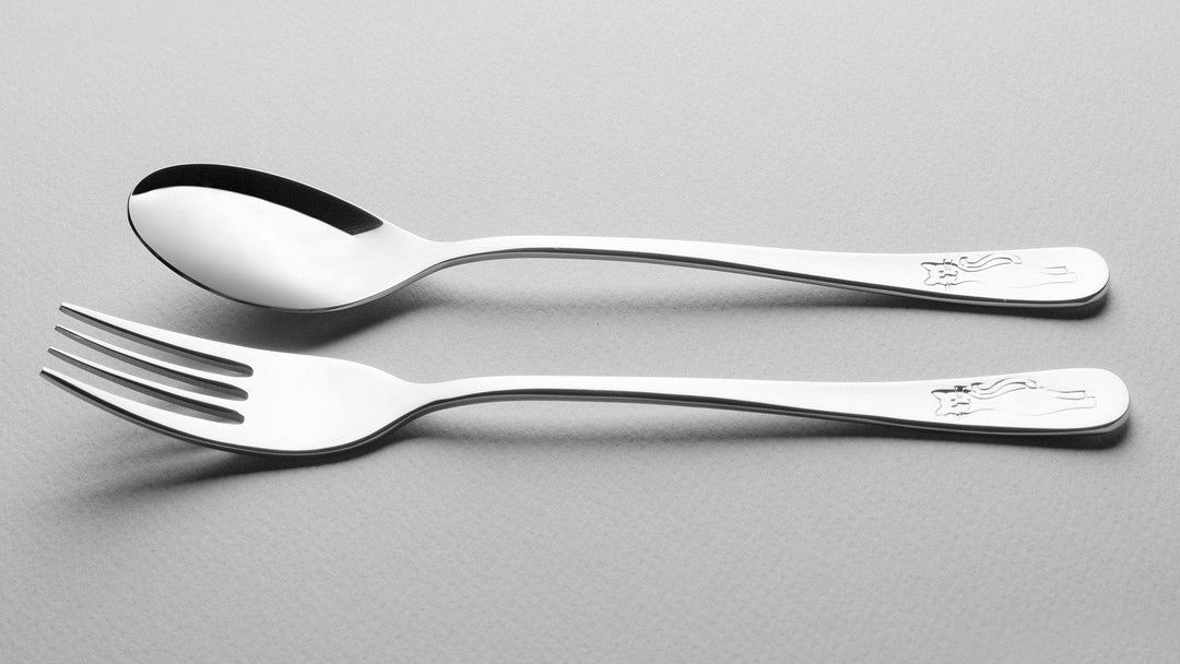 CAT Children 4 Piece 18/10 Stainless Steel Flatware Set
