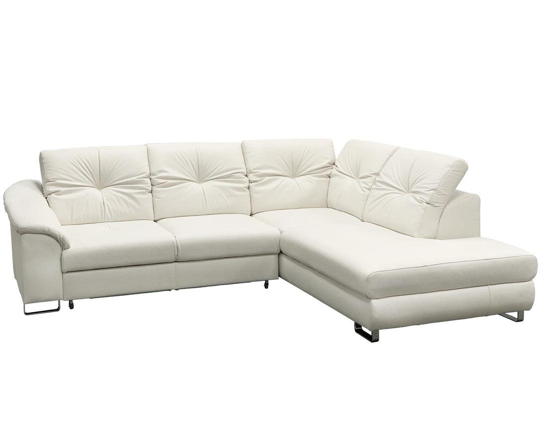 EGO Leather Sectional Sleeper Sofa, Left Corner