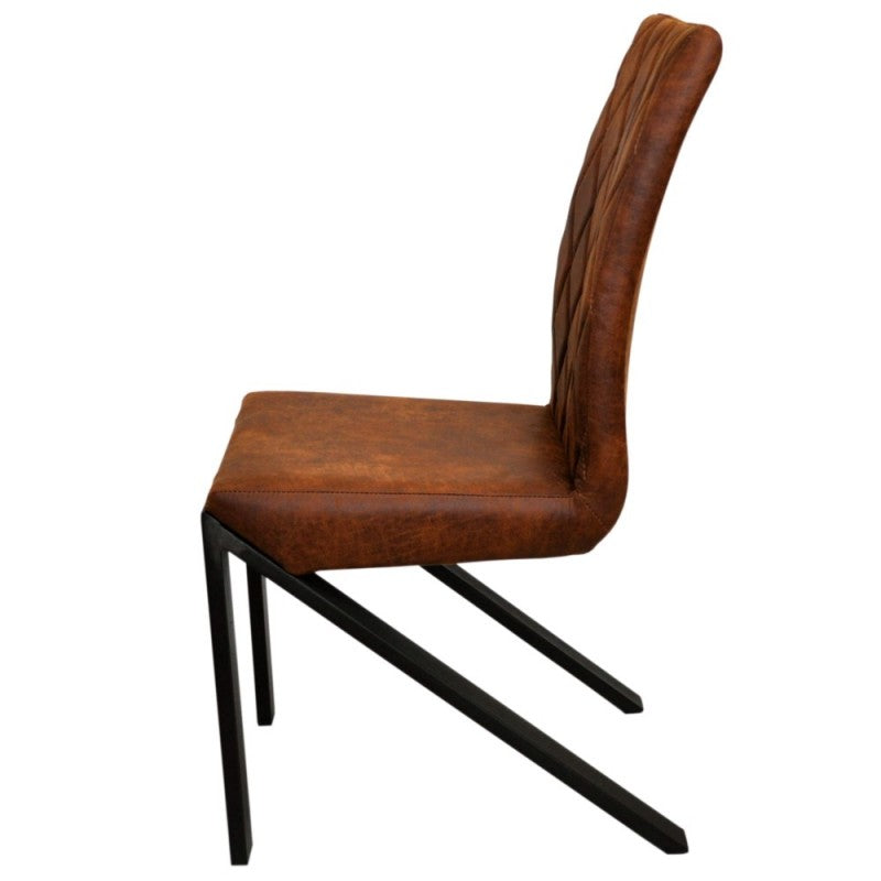IRVIN Leather Chair, set of 2
